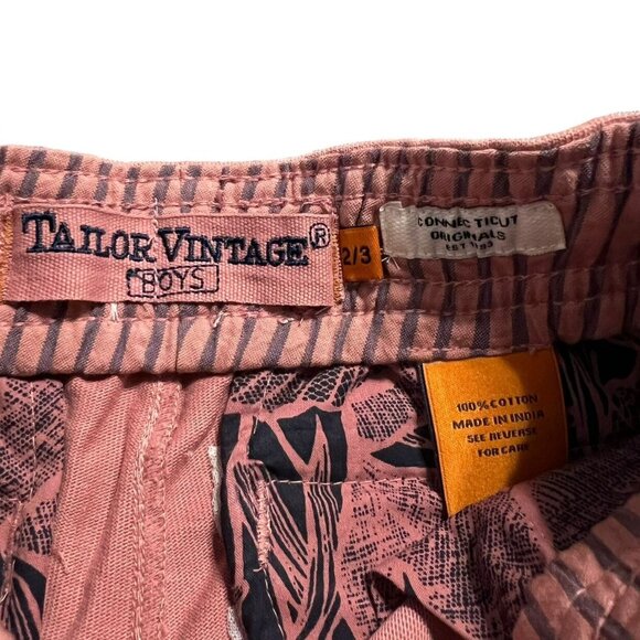 Tailor Vintage Boys 2/3Y Brick Dust Cotton Shorts - Picture 4 of 4